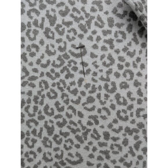Cynthia Rowley Animal Print Sweater Size 2X Knit 3/4 Sleeve Soft Cozy Plus Gray - Picture 8 of 12